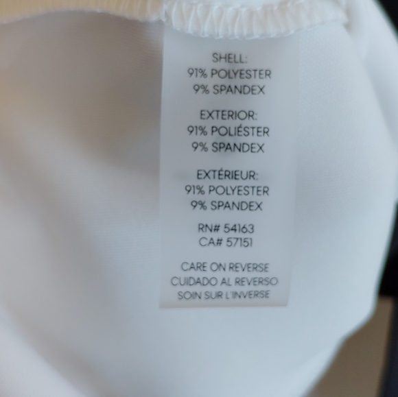 Calvin Klein Black and White Colorblock Midi Sheath Dress - Picture 5 of 5